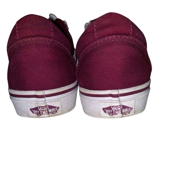 Vans Ward Burgandy Canvas Lace-Up Sneaker - Picture 5 of 9